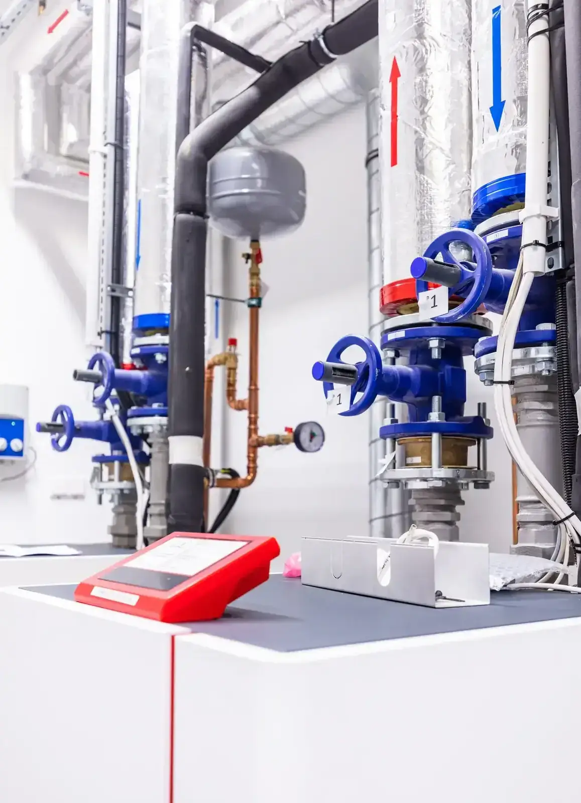Heat-pump plant in a commercial building